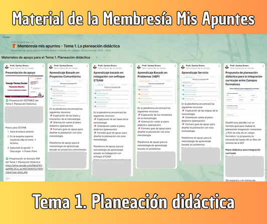Tema 1. Planeación didáctica